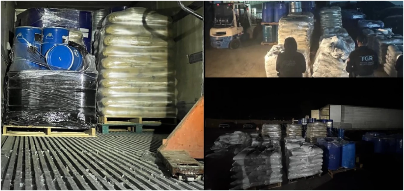 Aseguran más de 13 toneladas de precursores químicos en carretera de ...