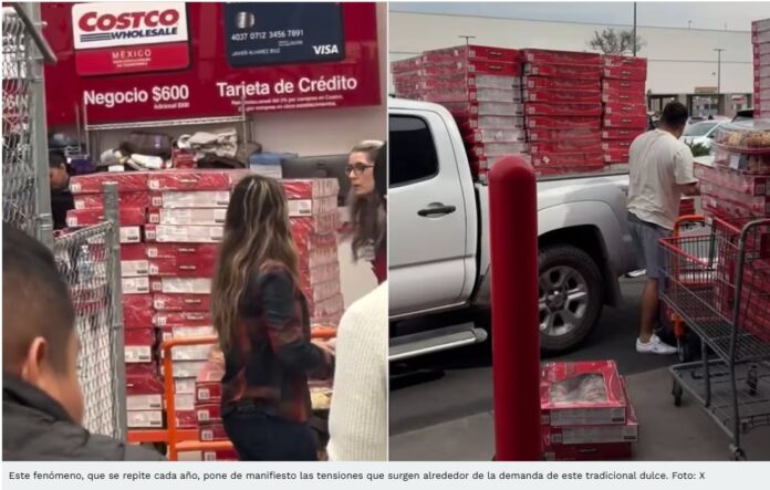 Día de Reyes 2025: captan a revendedores acaparando roscas en Costco ...